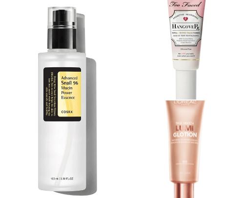 makeup/skincare cover photo collage