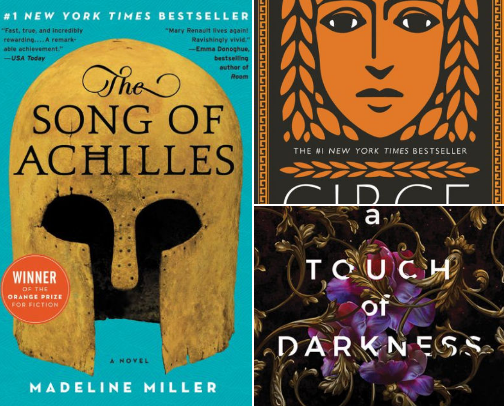 Mythology Book Recs cover photo collage