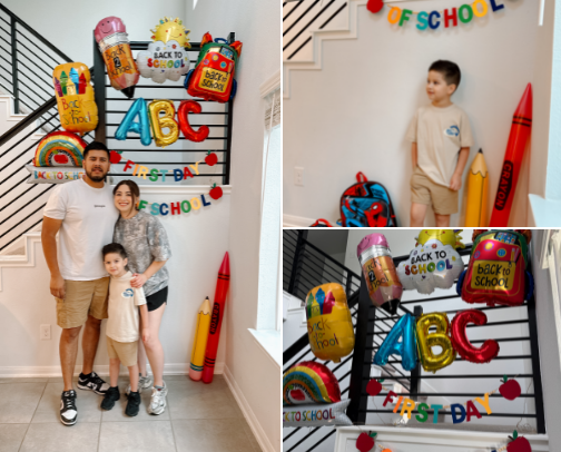 Back to school Balloons cover photo collage