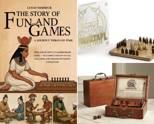 Games That Traveled Through Time and Around the World cover photo collage