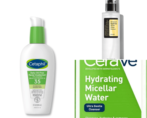 The best skin care products cover photo collage