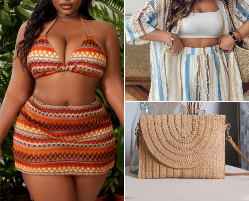 Vacation Clothes for the Girls with Curves cover photo collage
