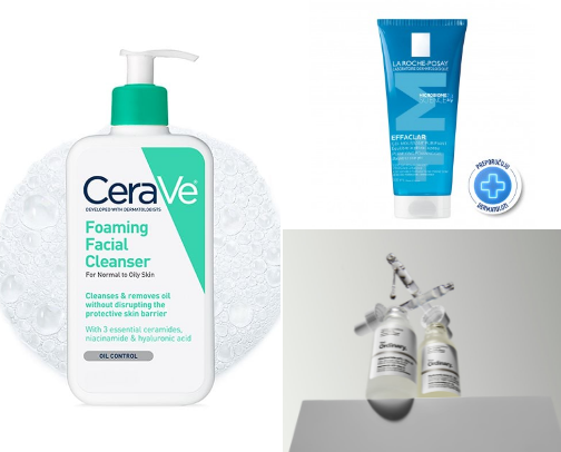 Oily Skin Essentials 🤍 cover photo collage
