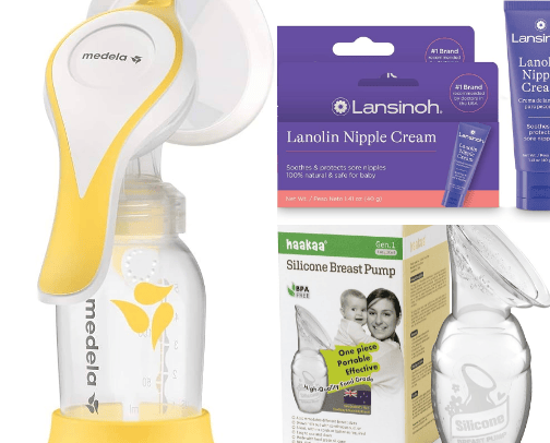 Breastfeeding Supplies cover photo collage