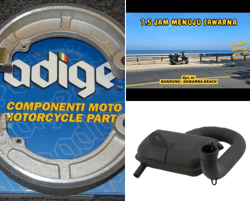 Let's get and ride vespa classic cover photo collage