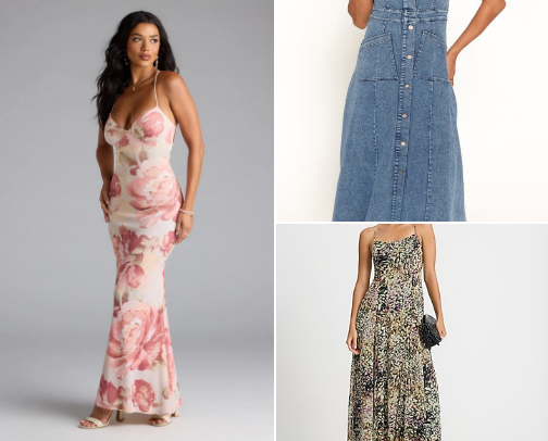 Long Dress Edit | Feminine & Effortless Looks cover photo collage
