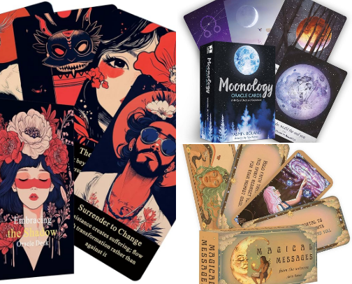 Tarot & Oracle Cards cover photo collage