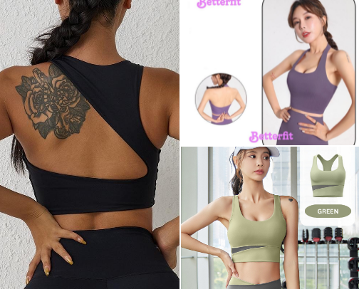 women’s sportswear cover photo collage