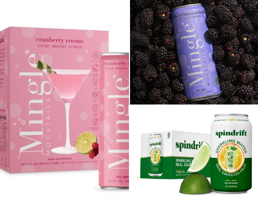 Non-alcoholic drinks for a sober 2026 cover photo collage