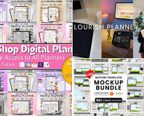 Planner Obsession & Organized Chaos cover photo collage