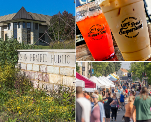 Sun Prairie, WI- Spots to Stop cover photo collage