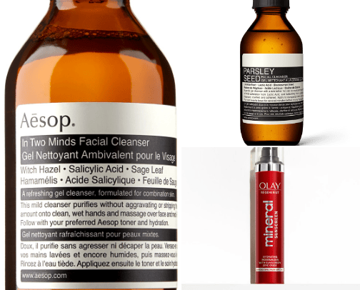 Skin care cover photo collage