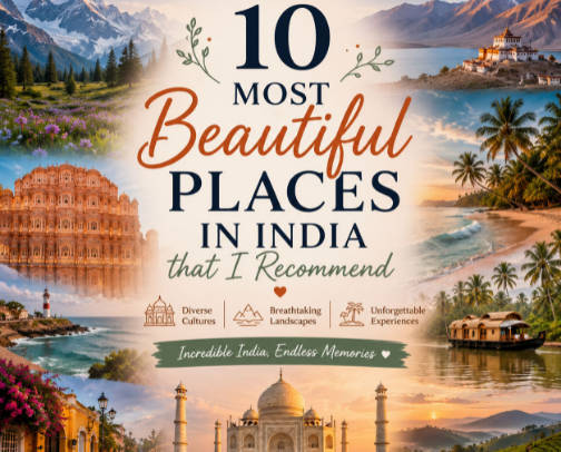 10 Most Beautiful Places in India that I Recommend cover photo collage