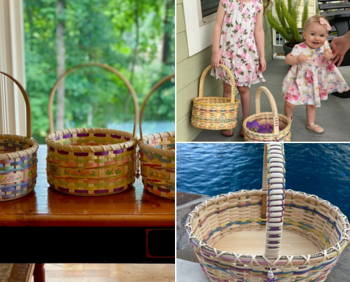 Heirloom Handwoven Easter Baskets for Creating  Cherished Memories cover photo collage