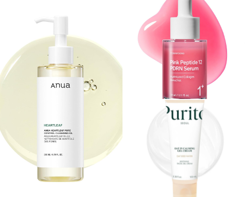 Basic routine for skin with acne cover photo collage