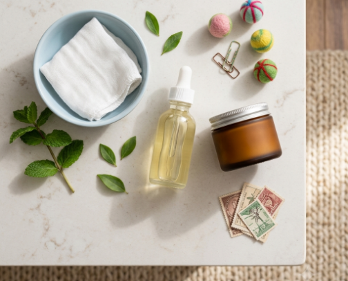 Skincare tips and products recs cover photo collage