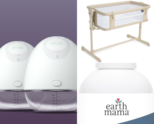 pregnancy and baby must-haves cover photo collage