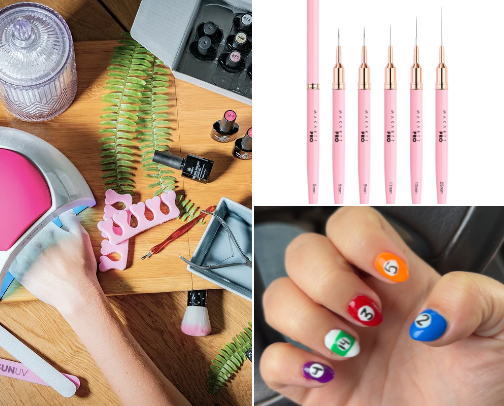 DIY nails cover photo collage