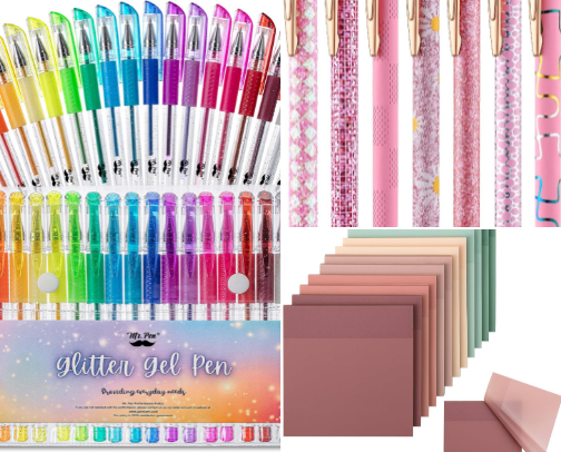 Pretty stationary cover photo collage