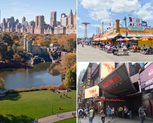 Favorite and most beautiful outdoor activities in NY⛰️✨ cover photo collage