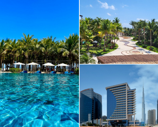 "Top Resort Destinations & Dream Travel Escapes for Every Traveler" cover photo collage