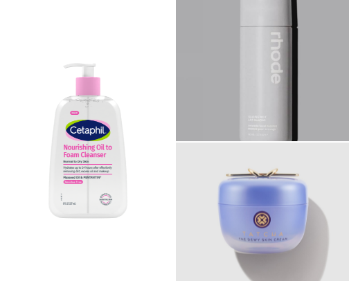 glass skin essentials 🪞🫧 cover photo collage