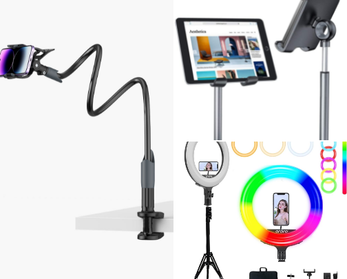 Tripod Stands for vlogging and recording videos! cover photo collage