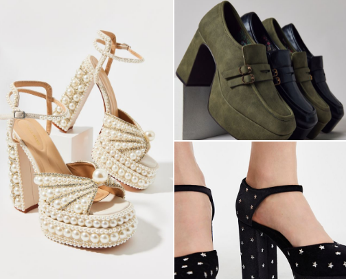 Platform Heels with Chunky Soles cover photo collage