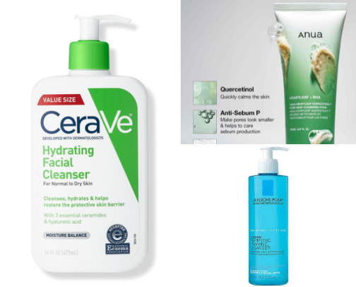 My go to cleansers ‘‘no regrets.‘‘ cover photo collage