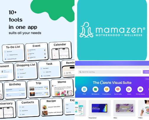 Free Apps & Online Tools Every Mom Should Have on Her Phone cover photo collage