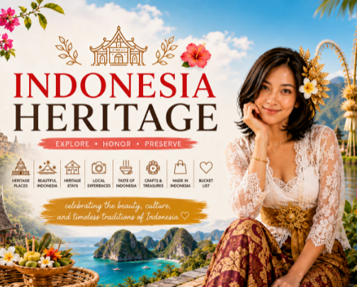 🇮🇩 INDONESIA HERITAGE cover photo collage