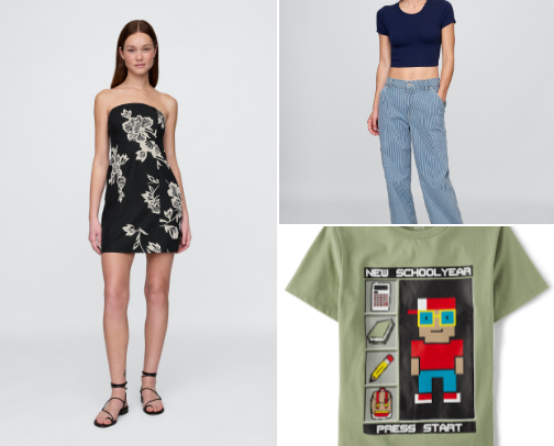 Find your perfect fit’. Clothing. cover photo collage