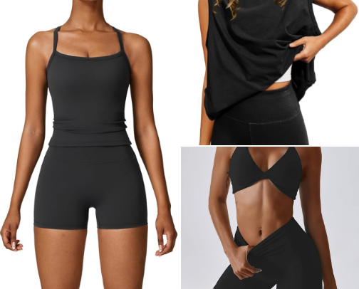 Cute & Comfy Workout Favorites 🎀 Activewear & Fitness Finds cover photo collage