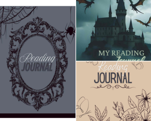 Reading journals for the win!! cover photo collage