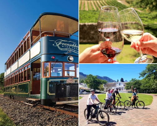 Cape Winelands Tours: Wine Trams, E-Bikes & Tastings Worth Booking cover photo collage