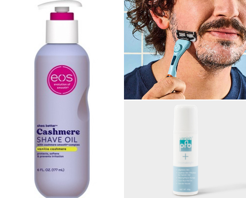 Shaving products! cover photo collage