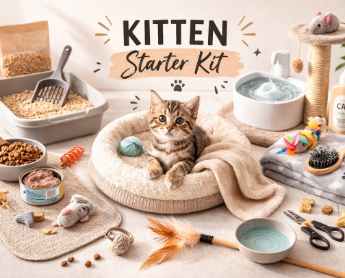 Kitten Starter Kit 🐱 [Essentials for first-time pet parents] cover photo collage