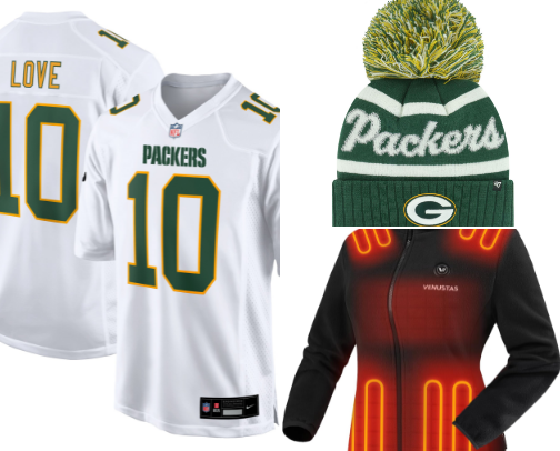 What I wore to Lambeau Field 🏈 cover photo collage