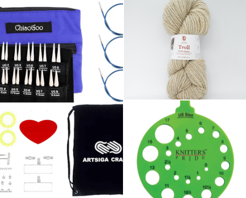 Fave Knitting Gadgets, GewGaws, & Purveyors of Fine Wool cover photo collage