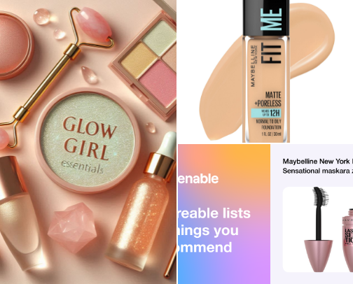 🌟 Glow Girl Essentials ✨ cover photo collage