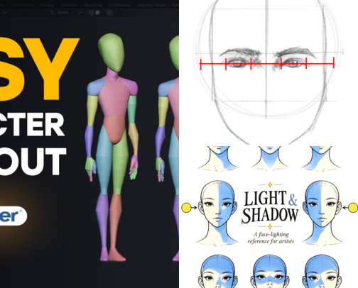The Ultimate Character Sculpting Roadmap for 3D Beginners cover photo collage