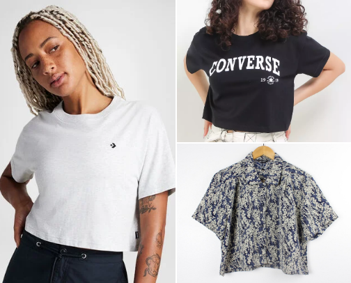 Crop season: unapologetically bold, effortlessly chic. cover photo collage
