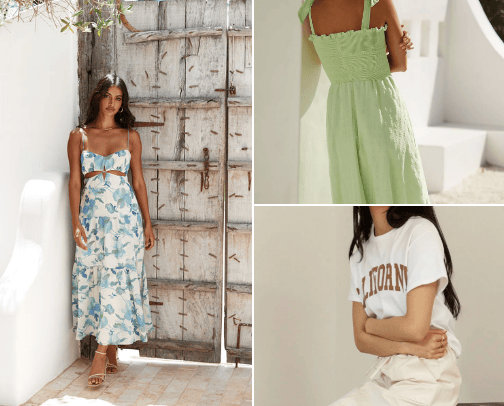 Favorite modern casual clothing cover photo collage