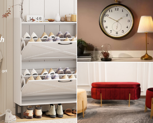 Kebutuhan Rumah Tangga & Dekorasi  |  Home Essentials & Decoration cover photo collage