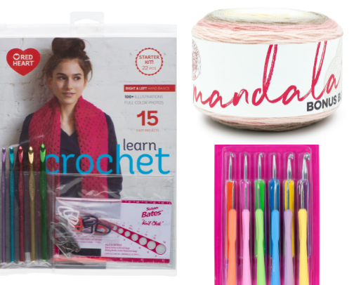 Start Crocheting Today: Walmart Shopping List cover photo collage