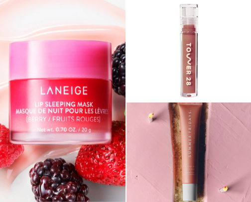essential lip care products cover photo collage