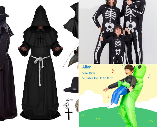 Scary Costumes cover photo collage