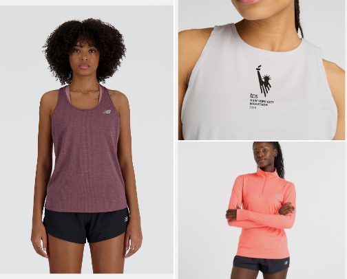 New Balance Women's Work out & Athletic Shirts cover photo collage