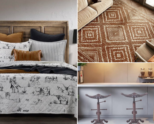 Unleash Your Inner Cowboy: Western home decor finds you’ll love🤎 cover photo collage