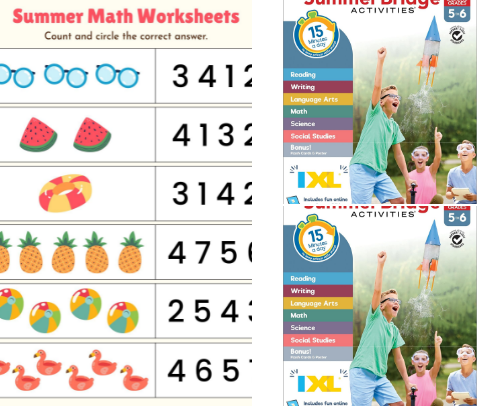 Download - Summer Learning HeadStart, Grade 5 to 6: Fun Activities Plus Math, Reading, and Language Workbooks: Bridge to Success with Common Core Aligned ... (Summer Learning HeadStart by Lumos Learning) enrichment picks cover photo collage